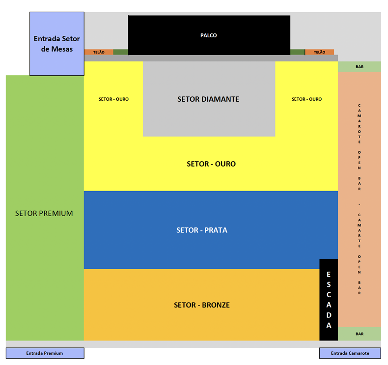 mapa do evento